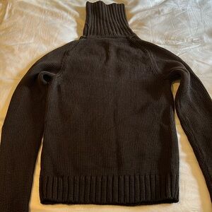 Theory. Chocolate brown 100% wool sweater